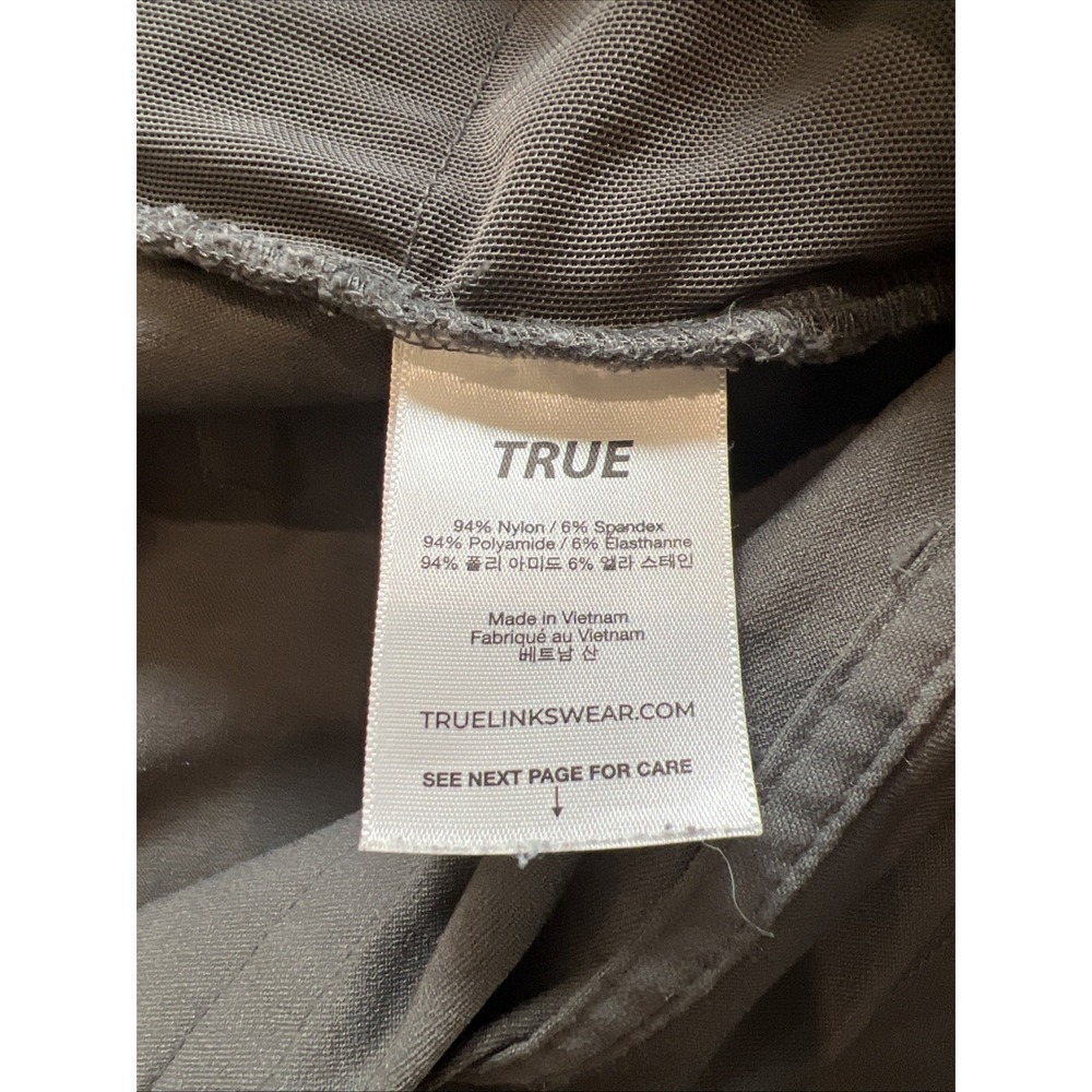True Linkswear All Day Pants Size‎ 33 Gray Slim Tapered Golf Performance Classic - Picture 8 of 10